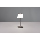 Lampa zewnętrzna na stół z usb i ściemniaczem Sanchez LED antracyt Reality