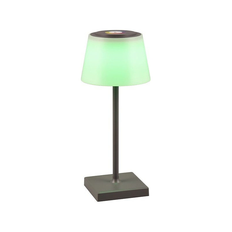 Lampa zewnętrzna na stół z usb i ściemniaczem Sanchez LED antracyt Reality