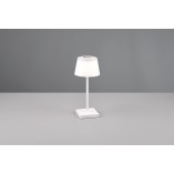 Lampa zewnętrzna na stół z usb i ściemniaczem Sanchez LED biała Reality