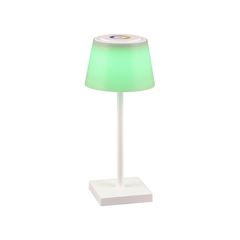 Lampa zewnętrzna na stół z usb i ściemniaczem Sanchez LED biała Reality