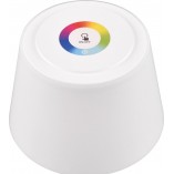 Lampa zewnętrzna na stół z usb i ściemniaczem Sanchez LED biała Reality