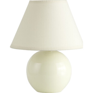Lampa stołowa Primo - beżowo-kremowa, tkanina | Brilliant