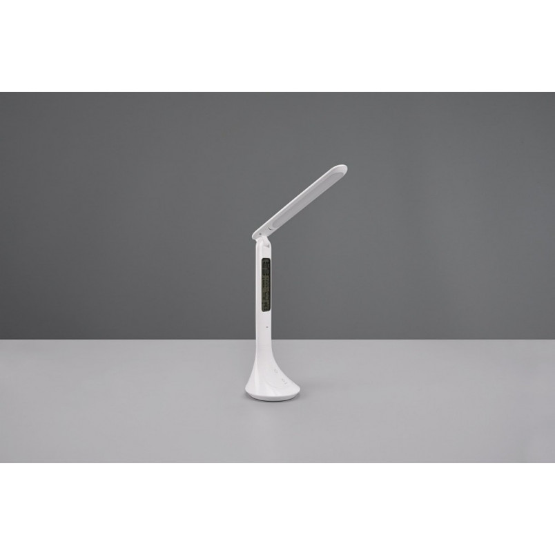 Lampa biurkowa LED Patty z zegarem i budzikiem | Reality