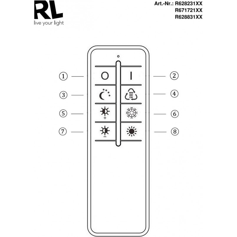 Plafon LED Reality z pilotem i ściemniaczem | 39cm