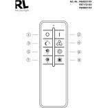 Plafon LED Reality z pilotem i ściemniaczem | 39cm