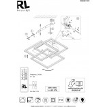 Plafon LED Reality z pilotem i ściemniaczem | 39cm