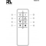 Plafon LED Circle 43cm - Pilot, Ściemniacz | Reality