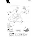 Plafon LED Circle 43cm - Pilot, Ściemniacz | Reality