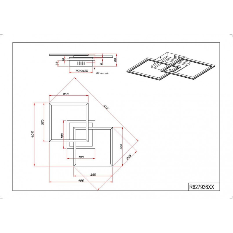 Plafon LED Giro - nowoczesny design, ściemniacz i pilot | Reality