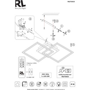 Plafon LED Giro - nowoczesny design, ściemniacz i pilot | Reality