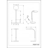 Lampa biurkowa LED Sally - Nowoczesny design | Reality