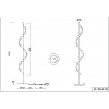 Lampa podłogowa LED Reality Isabel - Nowoczesny design, ściemniacz