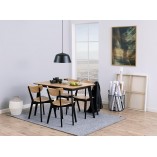 Stół loft Actona Roxby 120x80 | Naturalny / Czarny - Kup Teraz!