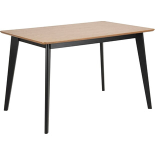 Stół prostokątny loft Roxby 120x80cm naturalny / czarny Actona