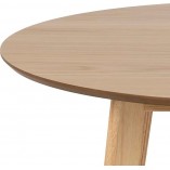 Stół okrągły fornirowany Roxby 105cm dąb naturalny Actona