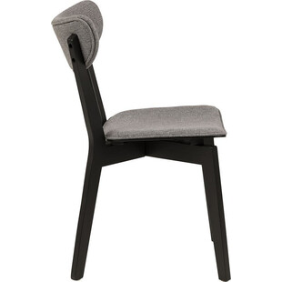 Krzesło drewniane Actona Roxby | Szary/Czarny - Stylowy Design