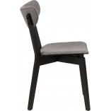 Krzesło drewniane Actona Roxby | Szary/Czarny - Stylowy Design