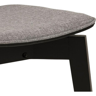 Krzesło drewniane Actona Roxby | Szary/Czarny - Stylowy Design