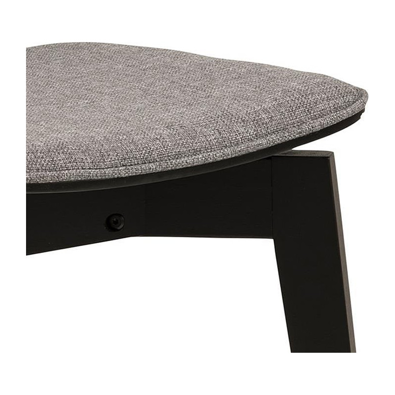 Krzesło drewniane Actona Roxby | Szary/Czarny - Stylowy Design