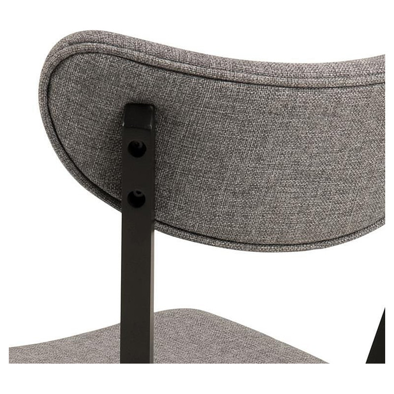 Krzesło drewniane Actona Roxby | Szary/Czarny - Stylowy Design