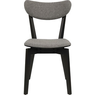Krzesło drewniane Actona Roxby | Szary/Czarny - Stylowy Design