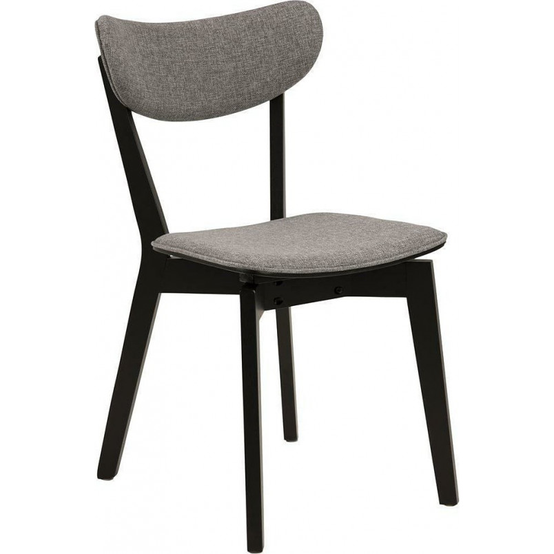 Krzesło drewniane Actona Roxby | Szary/Czarny - Stylowy Design