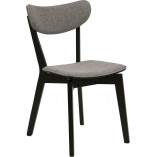 Krzesło drewniane Actona Roxby | Szary/Czarny - Stylowy Design
