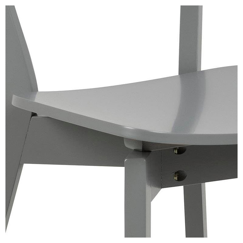 Krzesło drewniane Roxby szare Actona - Stylowy design