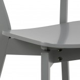 Krzesło drewniane Roxby szare Actona - Stylowy design