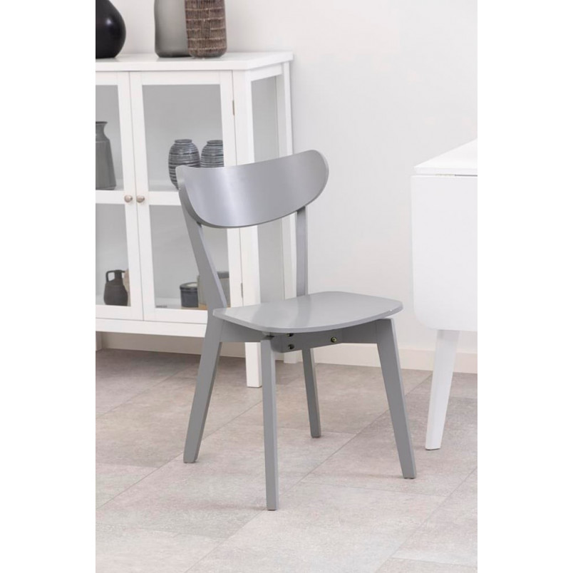 Krzesło drewniane Roxby szare Actona - Stylowy design