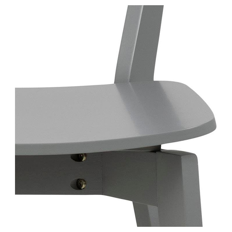 Krzesło drewniane Roxby szare Actona - Stylowy design