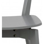Krzesło drewniane Roxby szare Actona - Stylowy design