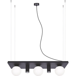 Lampa wisząca Plant Shelf 80cm czarna - ZumaLine | Oświetlenie