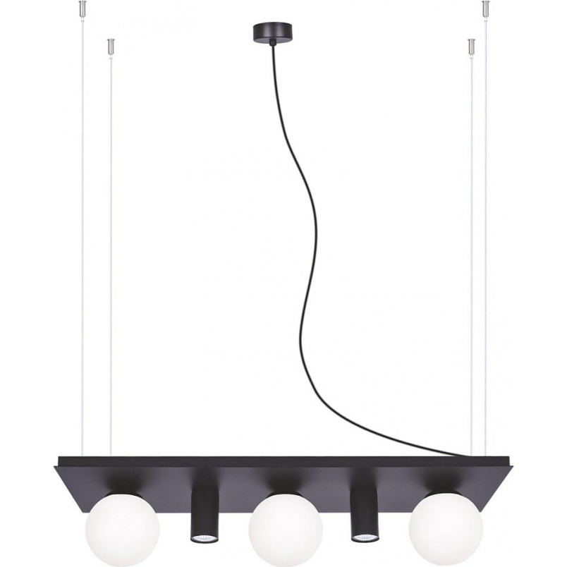 Lampa wisząca Plant Shelf 80cm czarna - ZumaLine | Oświetlenie