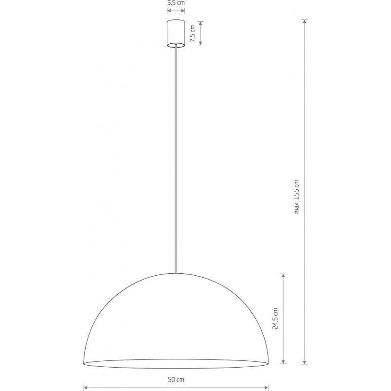 Lampa wisząca Hemisphere brązowa | Nowodvorski - Salon Lamp
