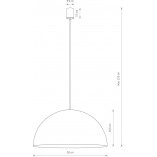 Lampa wisząca Hemisphere brązowa | Nowodvorski - Salon Lamp