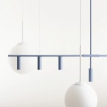 Lampa wisząca niebieska Trevo VI - Aldex | 126cm