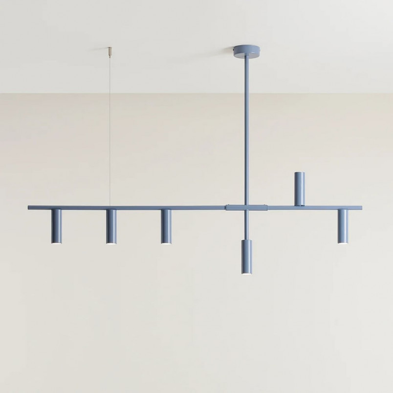 Lampa wisząca niebieska Trevo VI - Aldex | 126cm