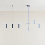 Lampa wisząca niebieska Trevo VI - Aldex | 126cm