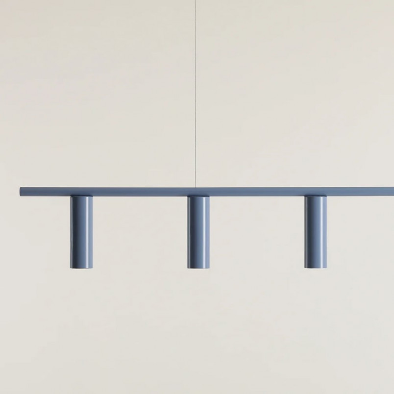 Lampa wisząca niebieska Trevo VI - Aldex | 126cm