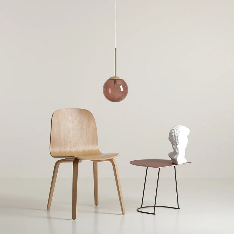 Lampa Wisząca Bosso Mini - Szkło Brązowe | Aldex