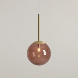 Lampa Wisząca Bosso Mini - Szkło Brązowe | Aldex
