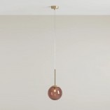 Lampa Wisząca Bosso Mini - Szkło Brązowe | Aldex