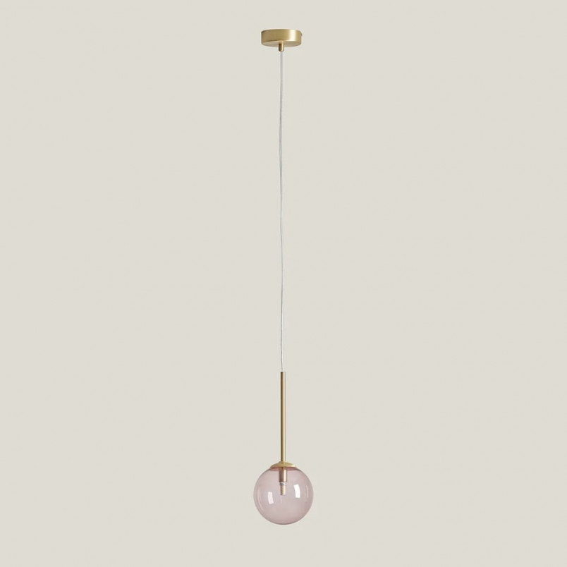 Lampa wisząca szklana różowa Aldex Bosso Mini - Odkryj elegancję!