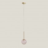 Lampa wisząca szklana różowa Aldex Bosso Mini - Odkryj elegancję!