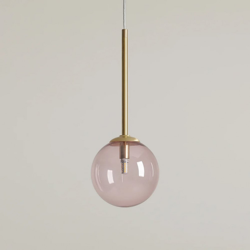 Lampa wisząca szklana różowa Aldex Bosso Mini - Odkryj elegancję!
