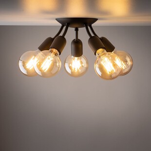 Lampa sufitowa loft Rubio V 28cm czarna TK Lighting