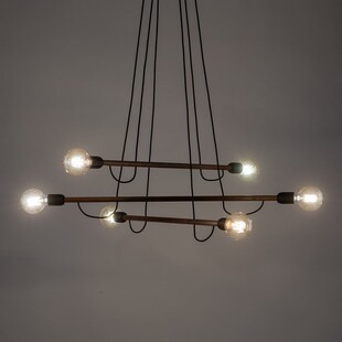 Lampa Wisząca Loft Helix Wood - TK Lighting | 93cm