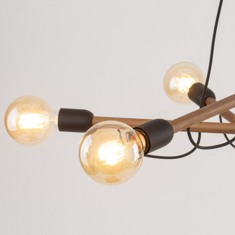 Lampa Wisząca Loft Helix Wood - TK Lighting | 93cm