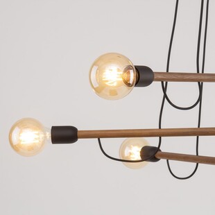 Lampa Wisząca Loft Helix Wood - TK Lighting | 93cm